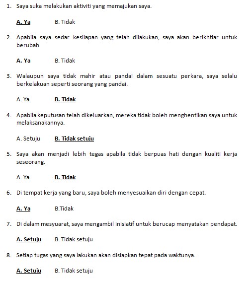 Contoh Soalan Temuduga Spa N19 - Soal-soal Psikotes